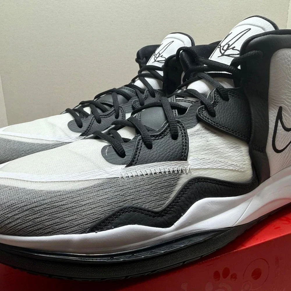 Nike Kyrie Infinity TB Promo Black White Basketball Shoes DX6653-100 Mens 18